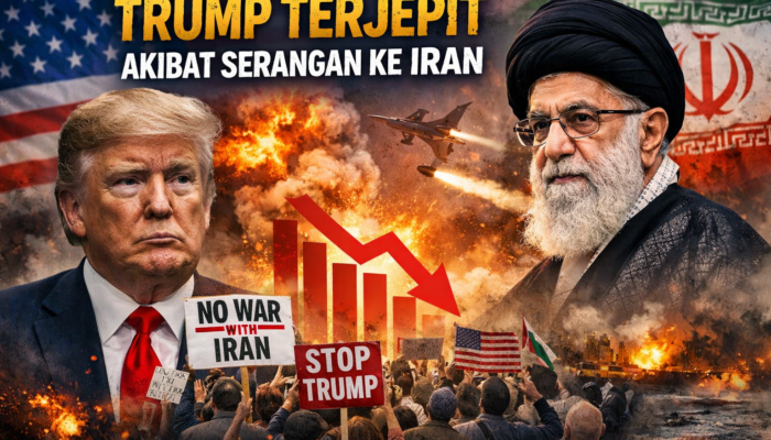 Serangan ke Iran Picu Lonjakan Penolakan, Popularitas Trump Tertekan