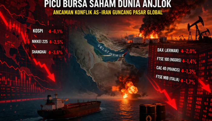 Ketegangan di Selat Hormuz Picu Kejatuhan Bursa Saham Global