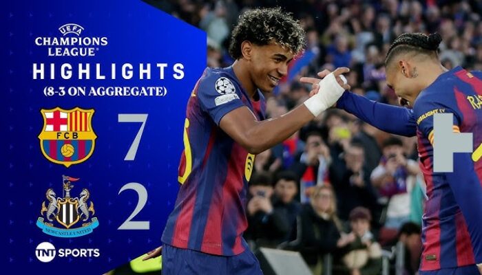 Barcelona Bantai Newcastle 7-2, Amankan Tiket Perempatfinal