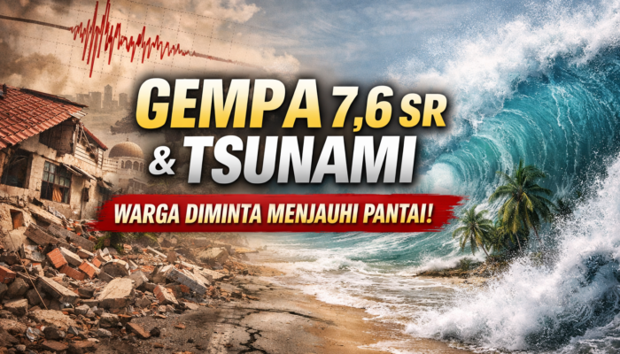 Gempa 7,6 SR Picu Tsunami Kecil, BNPB Imbau Warga Tetap Waspada