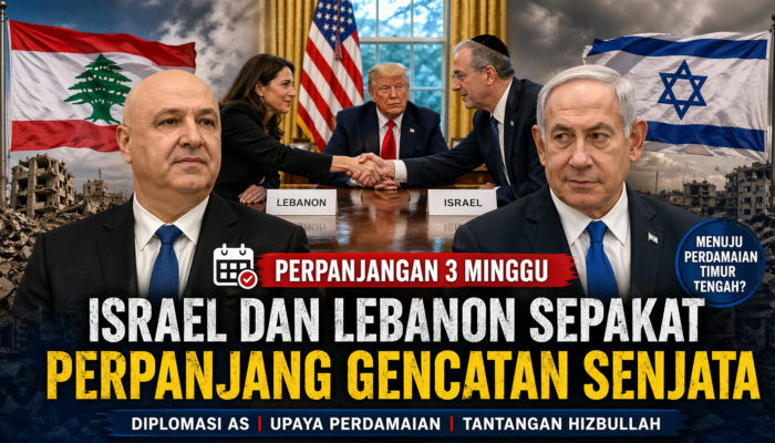 Lebanon dan Israel Sepakati Perpanjangan Gencatan Senjata Selama Tiga Minggu