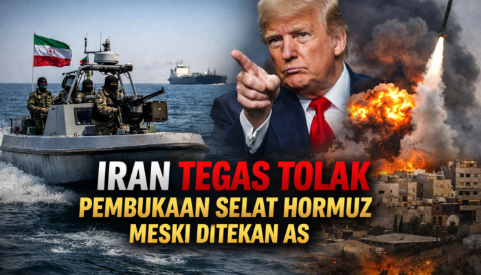 Iran Tegas Tolak Pembukaan Selat Hormuz Meski Ditekan AS