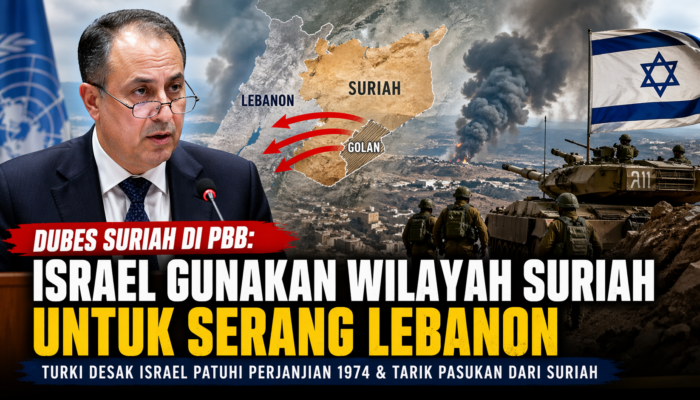 Dubes Suriah di PBB Tuduh Israel Gunakan Wilayah Suriah untuk Serangan ke Lebanon