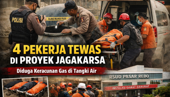 4 Pekerja Proyek Bangunan di Jagakarsa Meninggal Dunia, Polisi Selidiki Penyebab