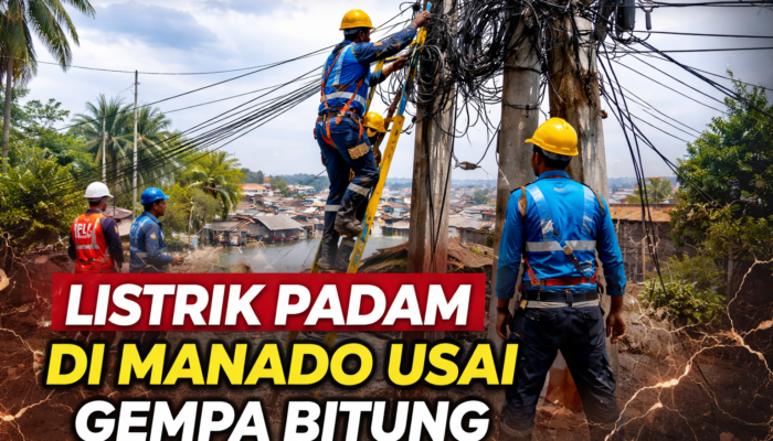 Listrik Padam di Sejumlah Area Manado Usai Gempa di Perairan Bitung