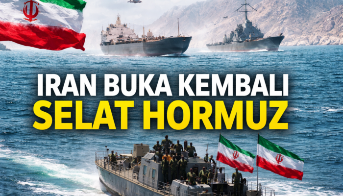 Iran Kembali Membuka Selat Hormuz untuk Aktivitas Kapal Komersial