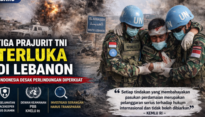 Tiga Prajurit TNI Terluka di Lebanon, Indonesia Minta Pengamanan Pasukan PBB Diperketat