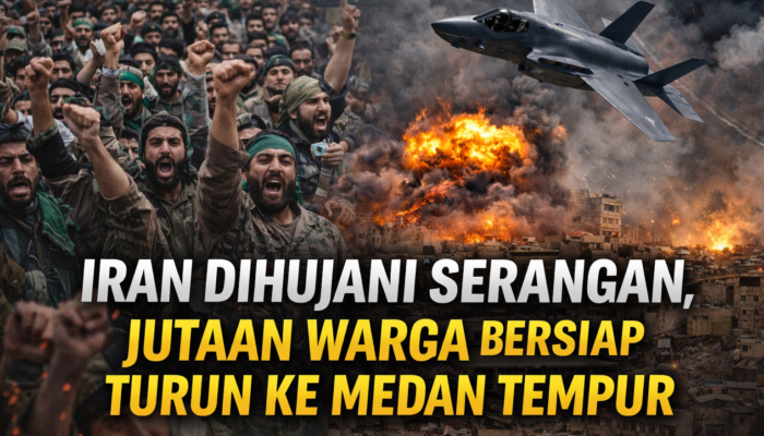 Teheran Memanas, Jutaan Rakyat Iran Siap Angkat Senjata